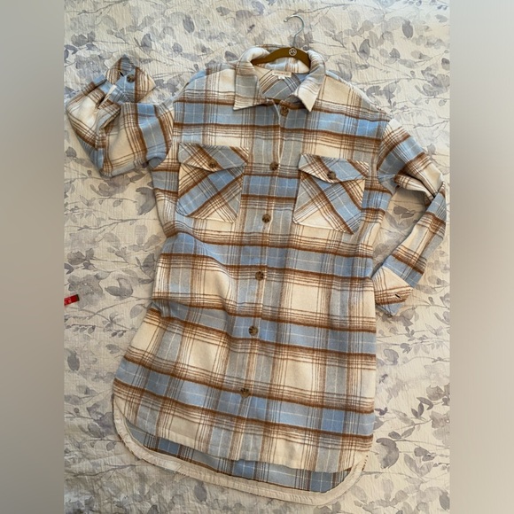 Long Flannel Shirt/Jacket XL - Picture 1 of 12